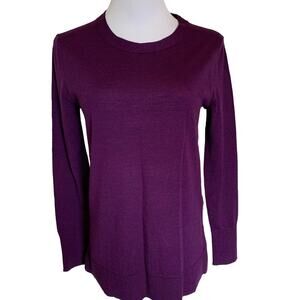 Banana Republic extra fine Merino wool sweater purple XS
